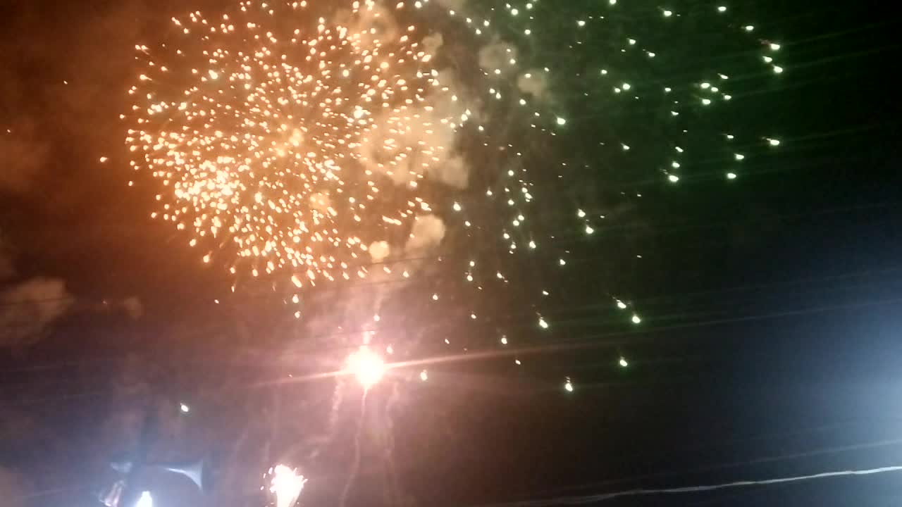 Kerala temple fire works