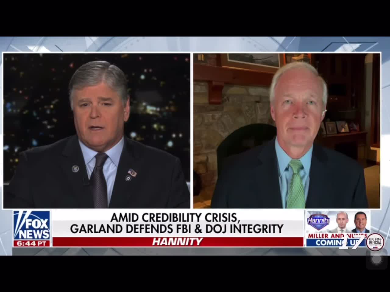 Senator Ron Johnson is asking for DOJ and FBI whistleblowers to contact him.