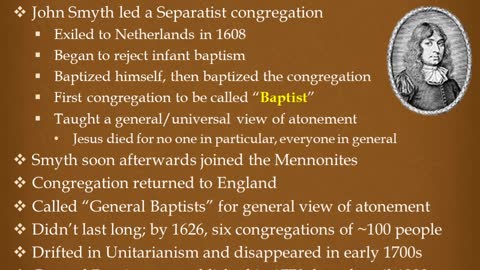 What is a Baptist - Lesson 5