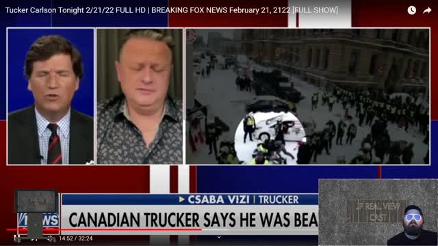 Tracker interviewed by Tucker over the 👮 handle with the protest in Canada