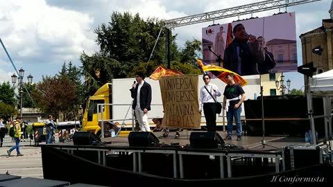 PADOVA - 1° maggio 2022 - MANIFESTAZIONE NAZIONALE - Intervento degli STUDENTI CONTRO IL GREEN PASS