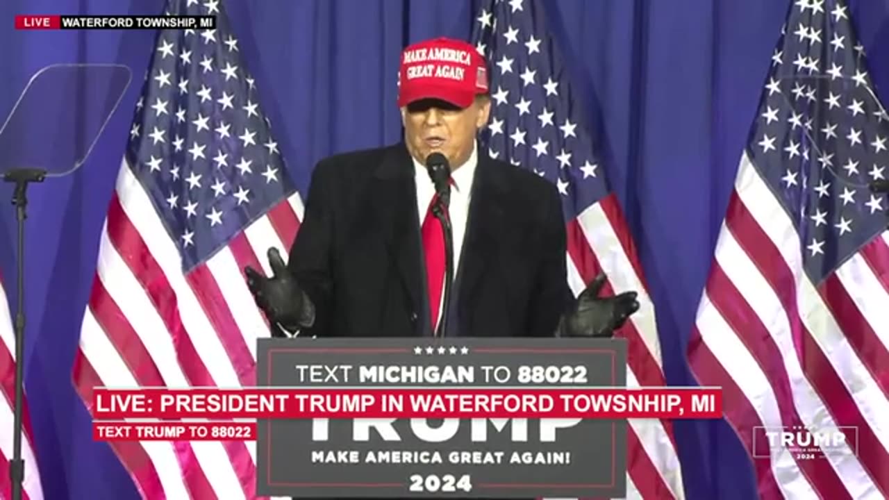 President Trump in Waterford Township, MI