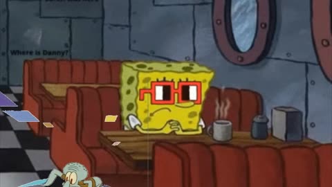 Squidward Is Playing With Tiles While SpongeBob Thinks About Meme Culture 🤔