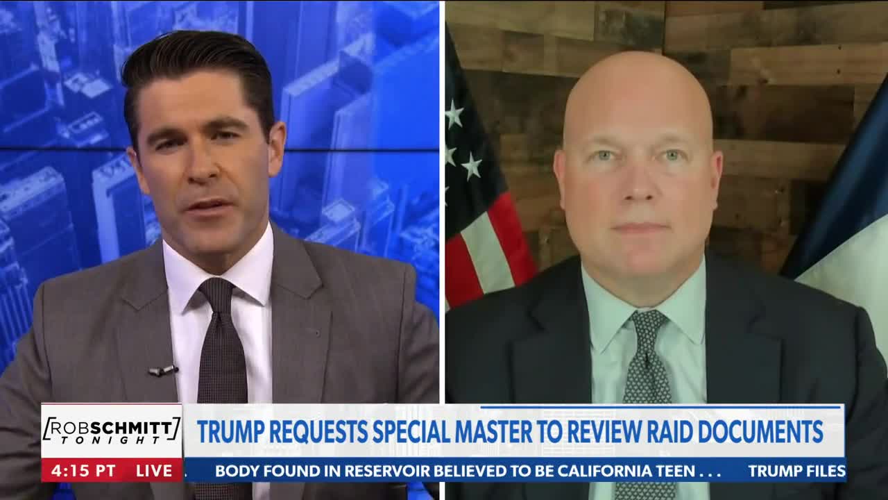 Matt Whitaker on Rob Schmitt Tonight August 22, 2022