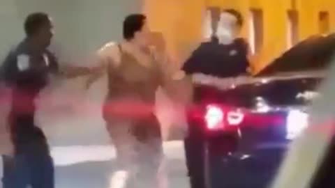 White Cop Reluctant To Swing So His Partner Does The Right Thing