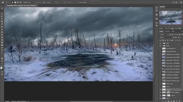 Let's take a look at the effect of PS production concept scene, it is absolutely good, 03.