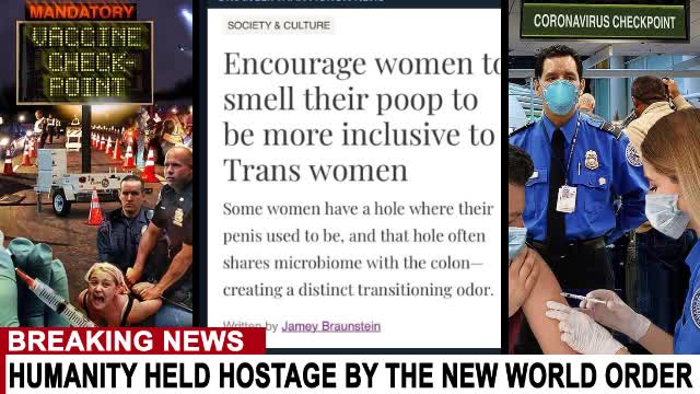 WOMEN ENCOURAGED TO SMELL THEIR OWN SHIT ACCORDING TO THE MAINSTREAM MEDIA....