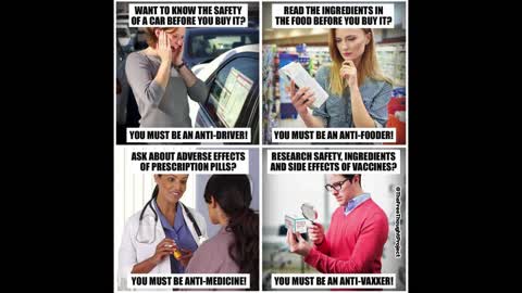 You must be an anti-vaxxer!