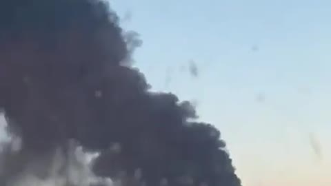 CONFIRMED FOOTAGE -- The airfield in Ukrainian Chuguev bombed