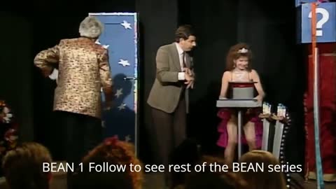 Mr Bean pierced by Swords on Stage