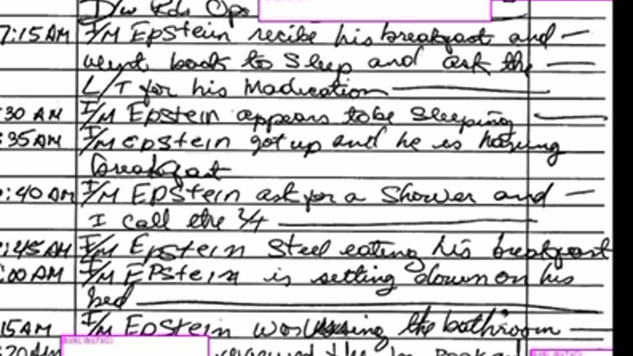 EPSTEIN PRISON BOOKLET