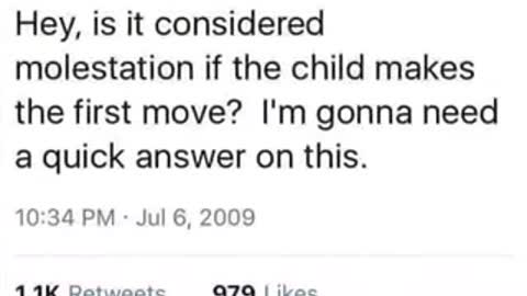 Real tweets sent from verified celebrity accounts on Twitter. Elite pedophiles don't hide no more..