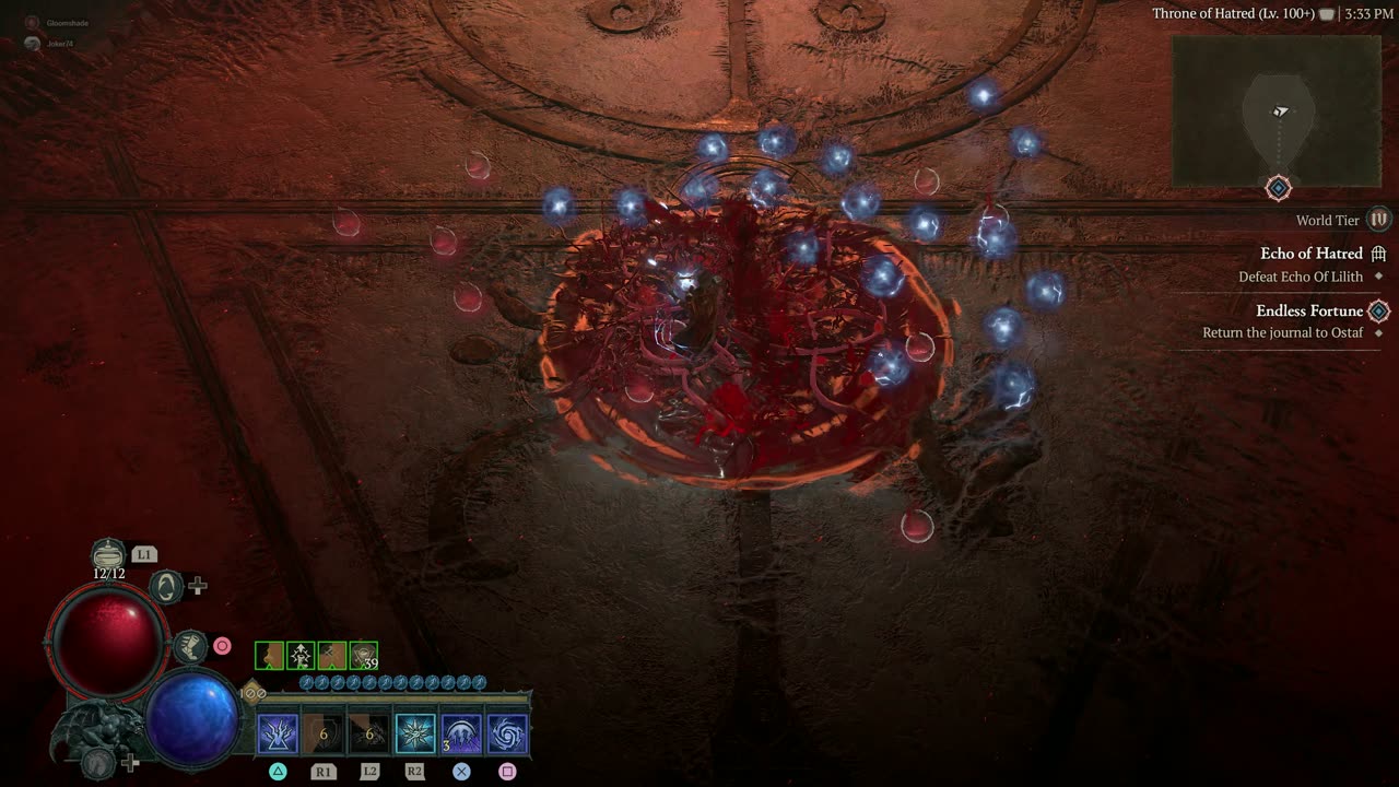 Diablo 4 - Uber Lilith solo ball lightning sorc, season 2