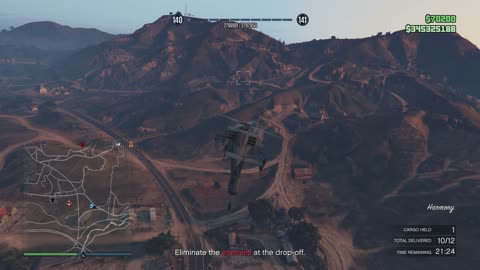 GTA V Hanger Cargo Delivery