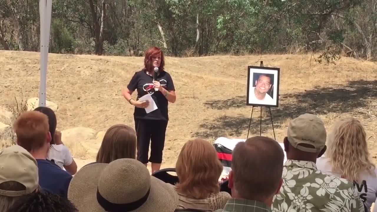 Sabine Reads Trump Letter at Memorial Dedication