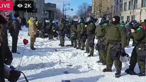 18.2.2022 Looks like they are planning to use tear gas ⛽ on truckers