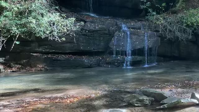 Peaceful waterfalls