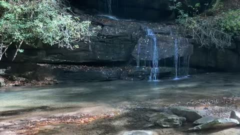 Peaceful waterfalls