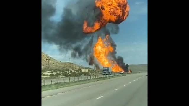 Huge explosion over bridge in Ukraine