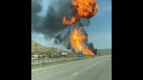 Huge explosion over bridge in Ukraine