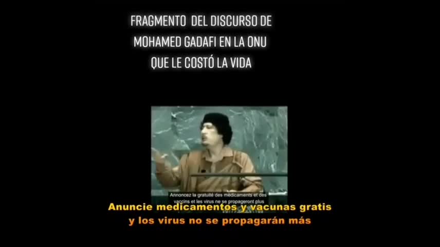 Gadafi tenía razón