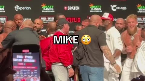 Mike Tyson Slaps Jake Paul At Weigh In