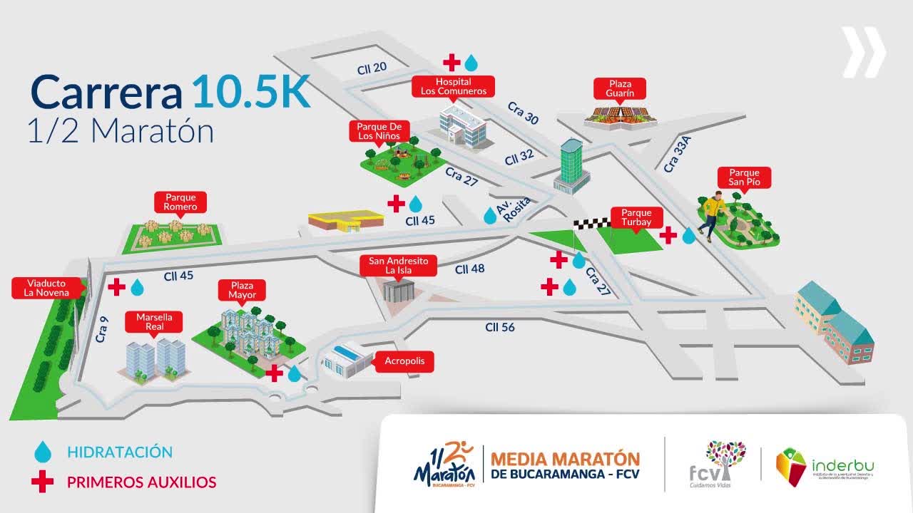 La Media Maratón de la FCV se tomará de nuevo las calles de Bucaramanga