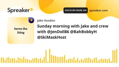 Sunday morning with Jake and crew with @JenDoll86 @BahBobbyH @SkiMaskHost
