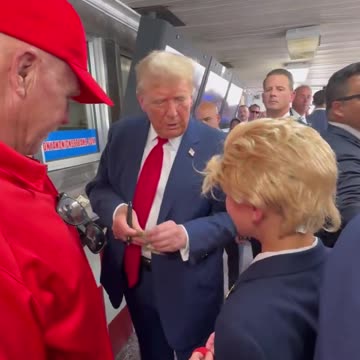Trump Shares Touching Moment With Young Supporter In Philadelphia