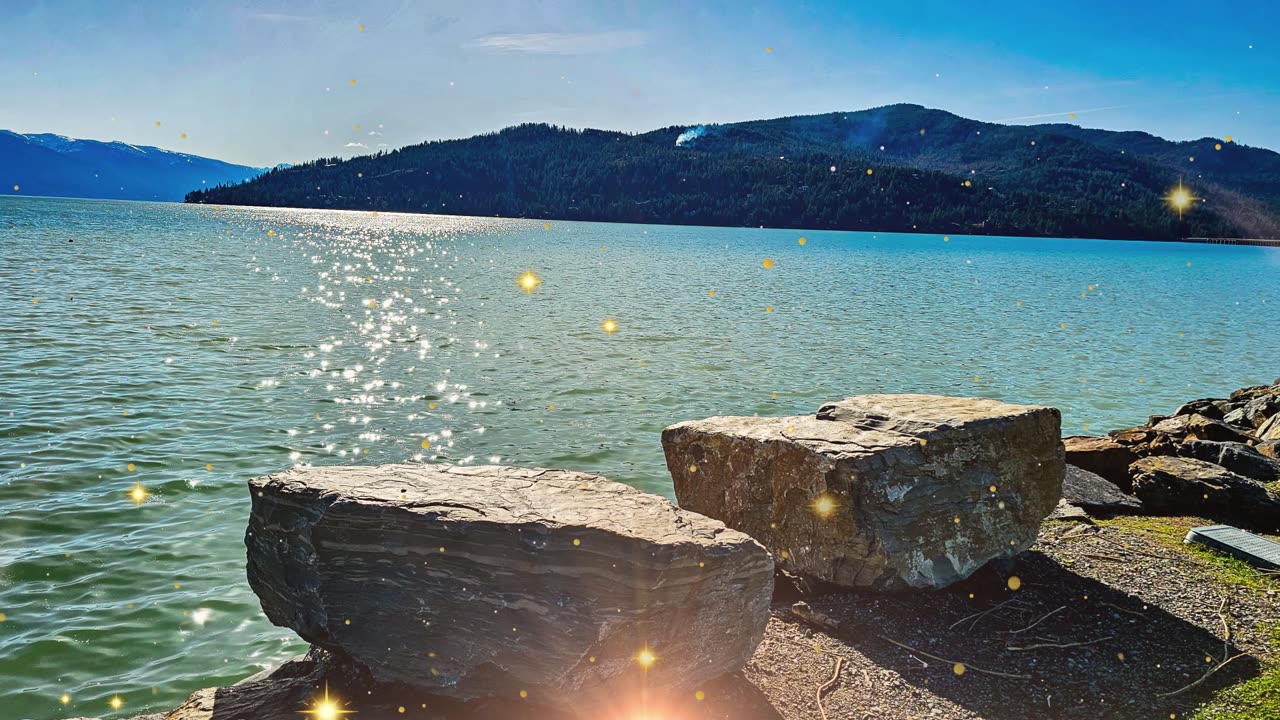 Piano Music by Danielle with the Pend OReille River Sandpoint North Idaho Scenic View Water