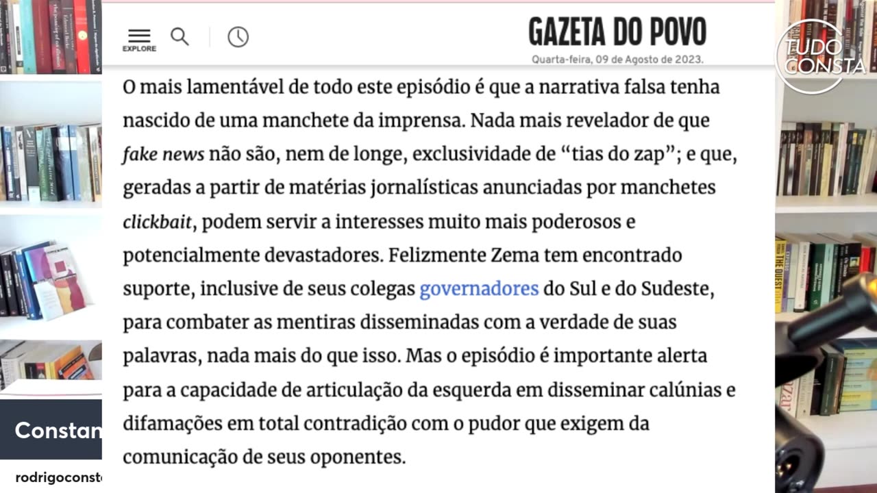 Tudo dominado e com direito a muito deboche