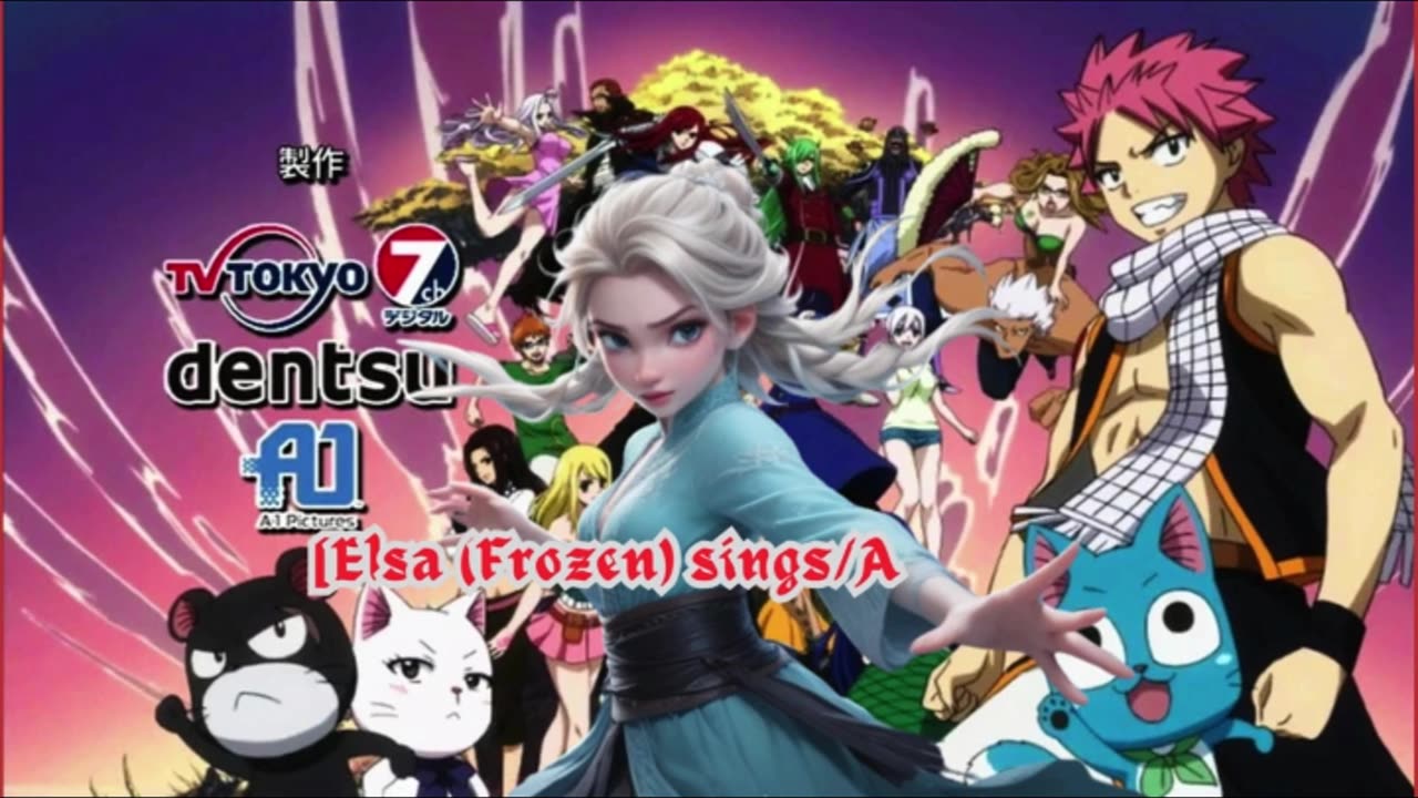 [Elsa (Frozen) sings/AI Cover] Fairy tail Opening 1 Funkist - Snow Fairy