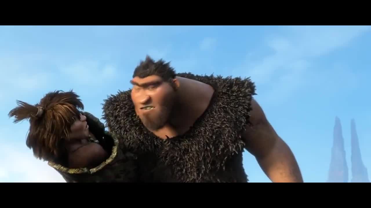 The Croods - Guy & Eep go to finding " Tomorow" Lands - Best Funny Moments-5