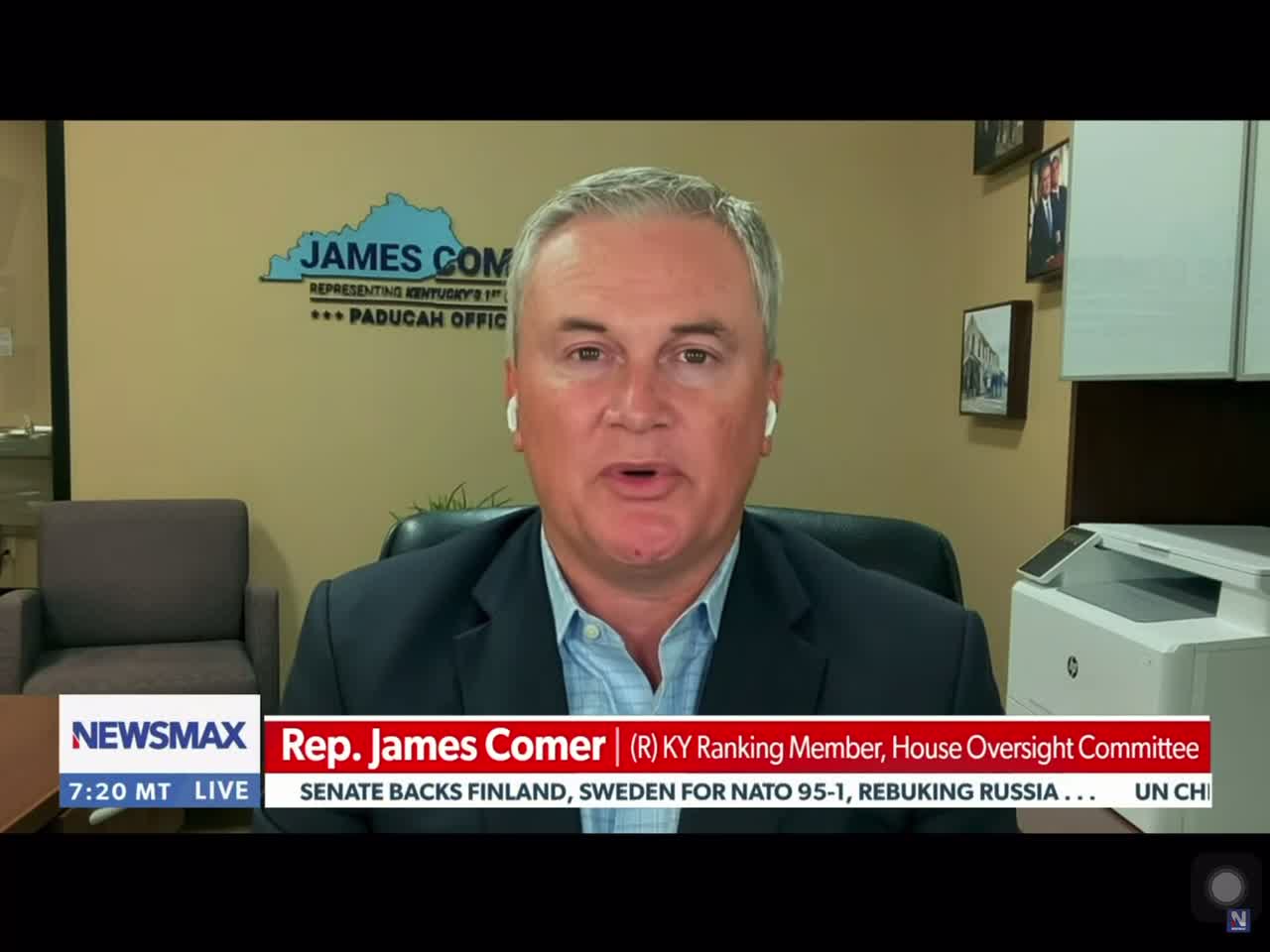 Rep James Comer has requested communication between White House employees and big tech.