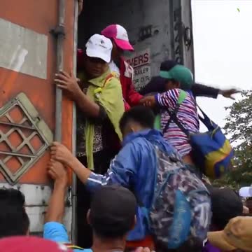 Not One Woman Or Child Amongst This Caravan Train Ride