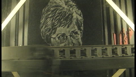 Memorial photo engraved on granite