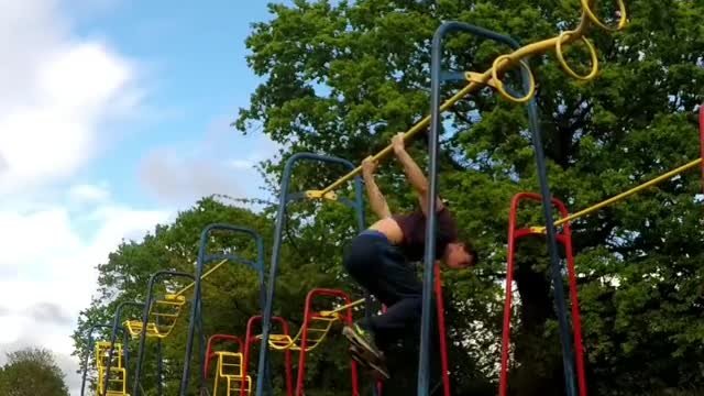 Collab copyright protection - monkey bars guy loses hat falls back