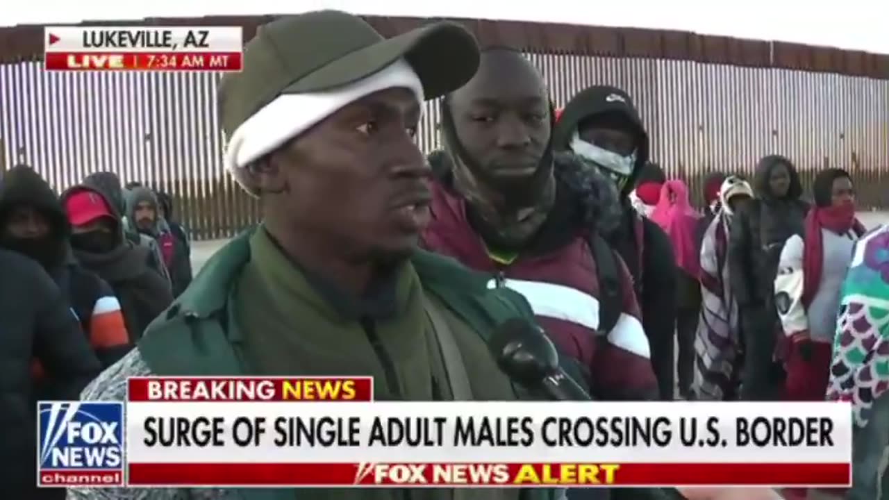 SHOCKING FOOTAGE: Massive flood of military-aged men overtake US border