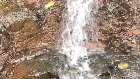 Monsoon Waterfall With Ice