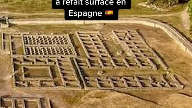 A mysterious camp hidden under water has resurfaced in Spain