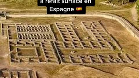 A mysterious camp hidden under water has resurfaced in Spain