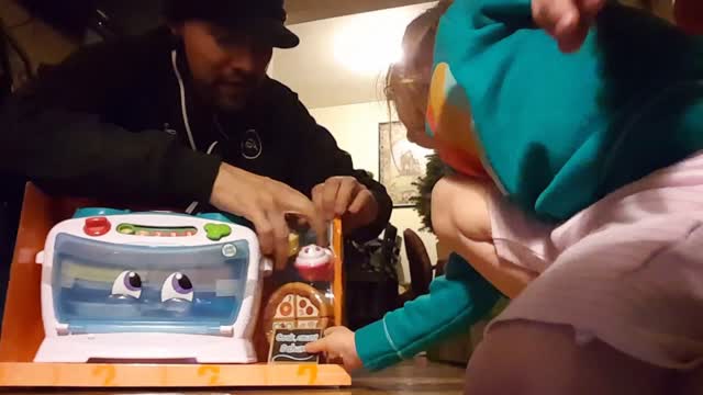 3 Year Old Girl Tackles Her Father Over Birthday Gift