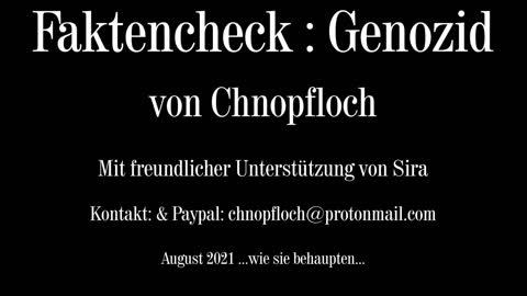 Faktencheck - Genozid - Chnopfloch