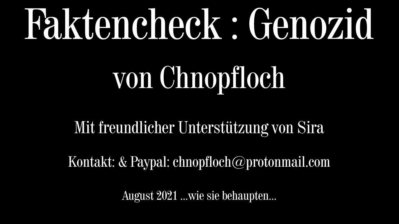 Faktencheck - Genozid - Chnopfloch