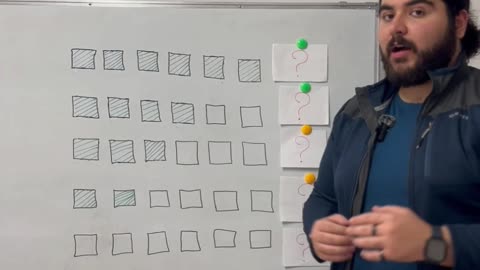 How many squares are colored?