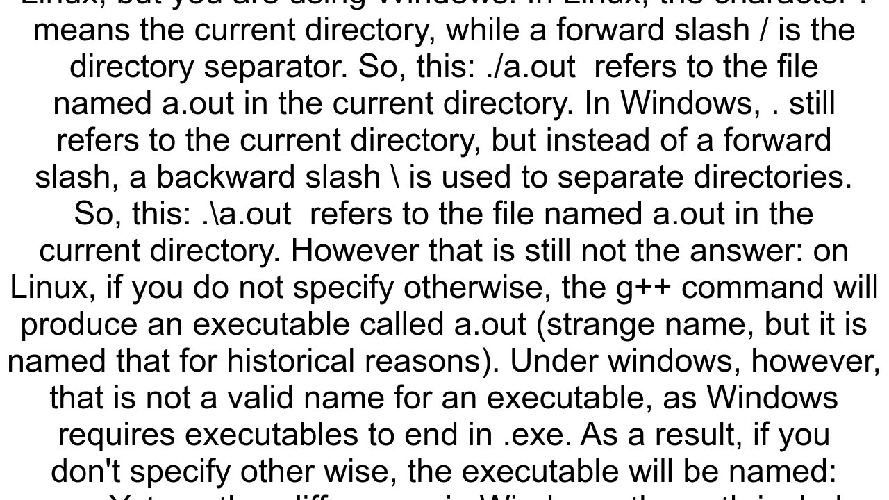 aout results 3939 is not recognized as an internal or external command operable program or batch fi