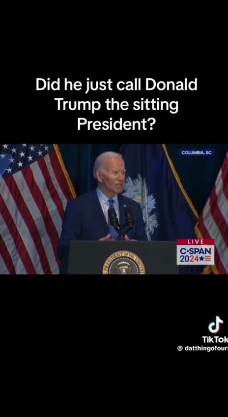 Did Biden mention again that Trump is running the country?