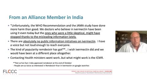 Apr. 28, 2021FLCCC WEEKLY UPDATE The COVID-19 Humanitarian Disaster in India & protocol updates