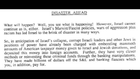 SHROUDS OF THE SEVENTH SEAL The Anti-Christ Whore Of Babylon! CHAPTER 7 ZIONIST MARXIST ISRAEL