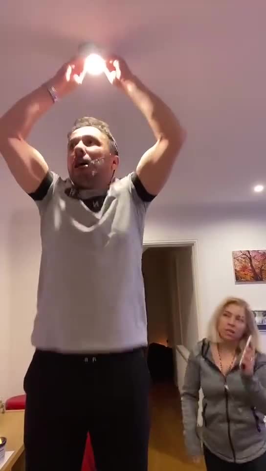 Dude, it's rhythmic to install a light bulb?